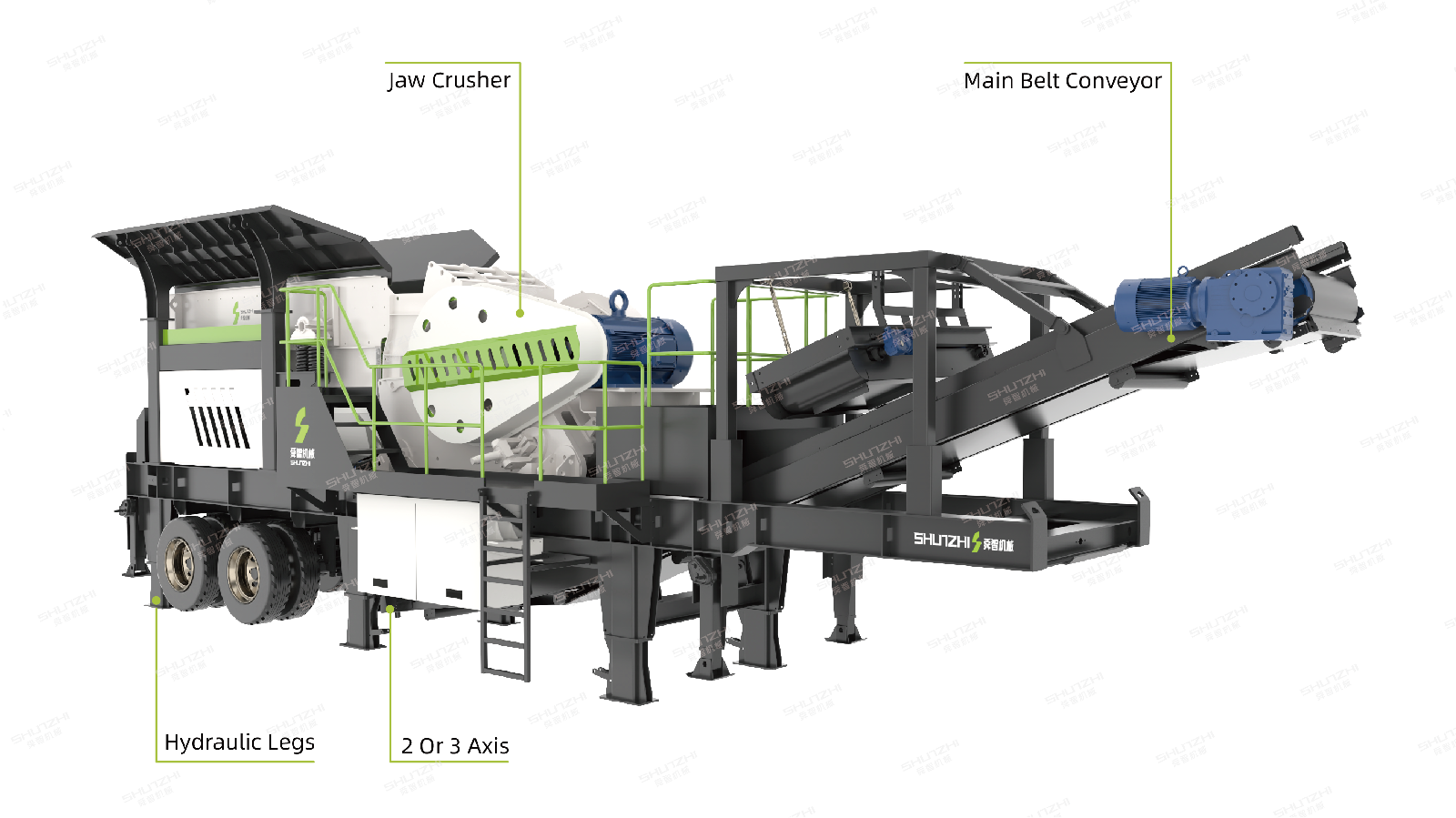 SWC Wheel-mounted Mobile Jaw Crushing Station